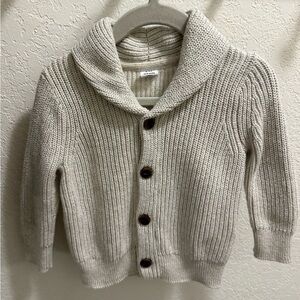 GAP Kids Cream Button-Up Cardigan Sweater